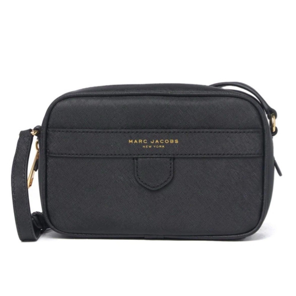 Marc Jacobs The Liasion Metallic Black Perfect Crossbody Bag MSRP $225